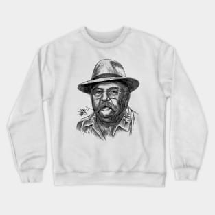 DarKBlacK -Wilford Brimley Crewneck Sweatshirt